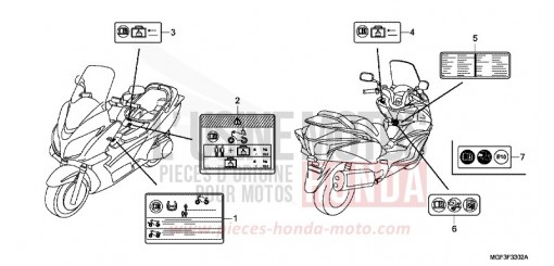 ETIQUETTE DE PRECAUTIONS (FJS600AB/DB) FJS600AB de 2011